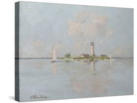 The Lighthouse (Oil on Canvas)-John Henry Twachtman-Stretched Canvas