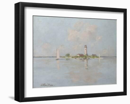 The Lighthouse (Oil on Canvas)-John Henry Twachtman-Framed Giclee Print