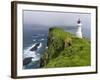 The Lighthouse On Mykinesholmur. Island Mykines, Faroe Islands. Denmark-Martin Zwick-Framed Photographic Print