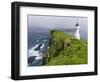 The Lighthouse On Mykinesholmur. Island Mykines, Faroe Islands. Denmark-Martin Zwick-Framed Photographic Print