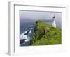 The Lighthouse On Mykinesholmur. Island Mykines, Faroe Islands. Denmark-Martin Zwick-Framed Photographic Print