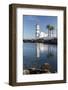 The Lighthouse Reflected in the Blue Water under the Blue Summer Sky, Cascais, Estoril Coast-Roberto Moiola-Framed Photographic Print