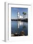 The Lighthouse Reflected in the Blue Water under the Blue Summer Sky, Cascais, Estoril Coast-Roberto Moiola-Framed Photographic Print