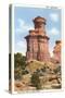 The Lighthouse Rock, Palo Duro Park, Texas-null-Stretched Canvas