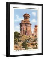 The Lighthouse Rock, Palo Duro Park, Texas-null-Framed Art Print