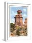 The Lighthouse Rock, Palo Duro Park, Texas-null-Framed Art Print