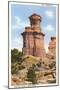 The Lighthouse Rock, Palo Duro Park, Texas-null-Mounted Art Print