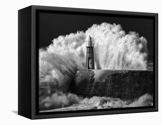 The Lighthouse-Alejandro Garcia Bernardo-Framed Stretched Canvas