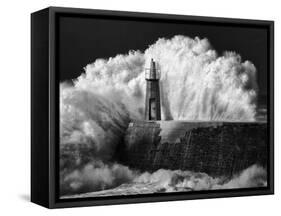 The Lighthouse-Alejandro Garcia Bernardo-Framed Stretched Canvas