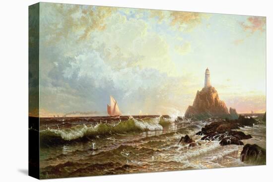 The Lighthouse-Alfred Thompson Bricher-Stretched Canvas