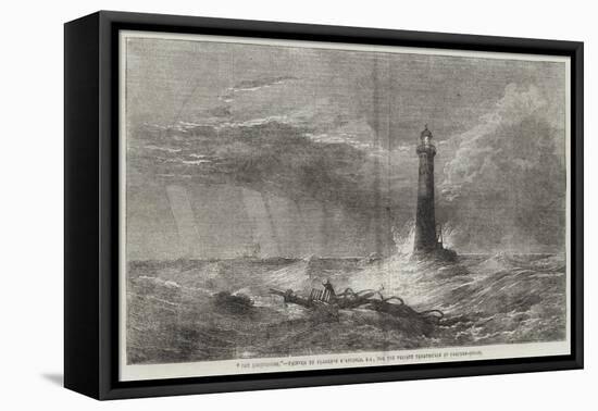 The Lighthouse-George Clarkson Stanfield-Framed Stretched Canvas