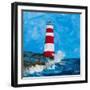 The Lighthouses II-Julie DeRice-Framed Art Print