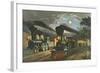 The Lightning Express Trains, 1863-Currier & Ives-Framed Giclee Print