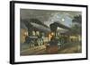 The Lightning Express Trains, 1863-Currier & Ives-Framed Giclee Print