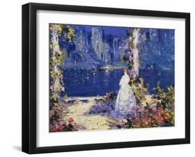 The Lights across the Water-Thomas Edwin Mostyn-Framed Giclee Print