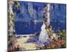 The Lights across the Water-Thomas Edwin Mostyn-Mounted Giclee Print