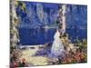 The Lights across the Water-Thomas Edwin Mostyn-Mounted Giclee Print