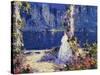 The Lights across the Water-Thomas Edwin Mostyn-Stretched Canvas