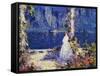 The Lights across the Water-Thomas Edwin Mostyn-Framed Stretched Canvas