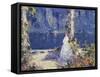 The Lights Across the Water-Tom Mostyn-Framed Stretched Canvas