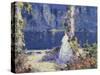 The Lights Across the Water-Tom Mostyn-Stretched Canvas