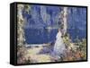 The Lights Across the Water-Tom Mostyn-Framed Stretched Canvas