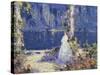 The Lights Across the Water-Tom Mostyn-Stretched Canvas