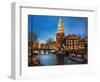 The Lights Of Amsterdam-kirilstanchev-Framed Art Print