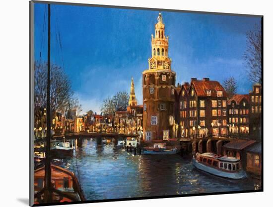 The Lights Of Amsterdam-kirilstanchev-Mounted Art Print