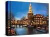 The Lights Of Amsterdam-kirilstanchev-Stretched Canvas