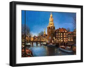 The Lights Of Amsterdam-kirilstanchev-Framed Art Print