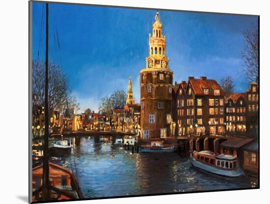 The Lights Of Amsterdam-kirilstanchev-Mounted Art Print