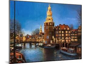 The Lights Of Amsterdam-kirilstanchev-Mounted Art Print