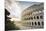 The lights of sunrise frame the ancient Colosseum (Flavian Amphitheatre), UNESCO World Heritage Sit-Roberto Moiola-Mounted Premium Photographic Print