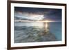 The Lights of Sunset are Reflected in the Blue Sea, Hawksbill Bay, Antigua-Roberto Moiola-Framed Photographic Print