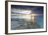 The Lights of Sunset are Reflected in the Blue Sea, Hawksbill Bay, Antigua-Roberto Moiola-Framed Photographic Print