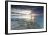 The Lights of Sunset are Reflected in the Blue Sea, Hawksbill Bay, Antigua-Roberto Moiola-Framed Photographic Print