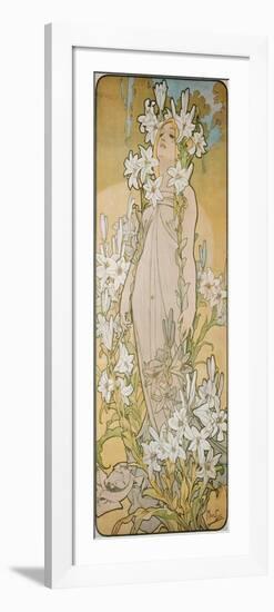 The Lily, 1898-Alphonse Mucha-Framed Premium Giclee Print