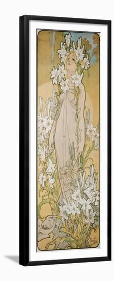 The Lily, 1898-Alphonse Mucha-Framed Premium Giclee Print