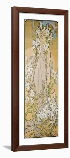 The Lily, 1898-Alphonse Mucha-Framed Giclee Print