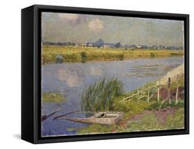 The Lily Banks, 1912-Emile Claus-Framed Stretched Canvas