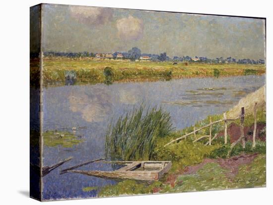 The Lily Banks, 1912-Emile Claus-Stretched Canvas