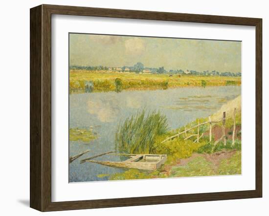 The Lily Banks; Bords De La Lys-Emile Claus-Framed Giclee Print