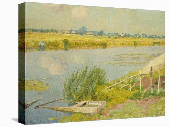 The Lily Banks; Bords De La Lys-Emile Claus-Stretched Canvas