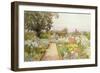 The Lily Border at Great Tangley Manor, Surrey-Thomas H. Hunn-Framed Giclee Print