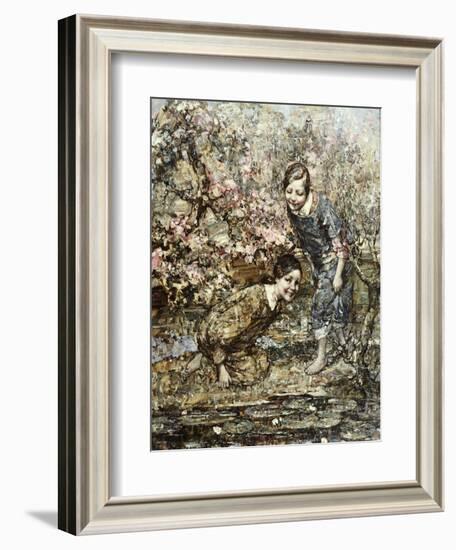 The Lily Pond, 1917-Edward Atkinson Hornel-Framed Giclee Print