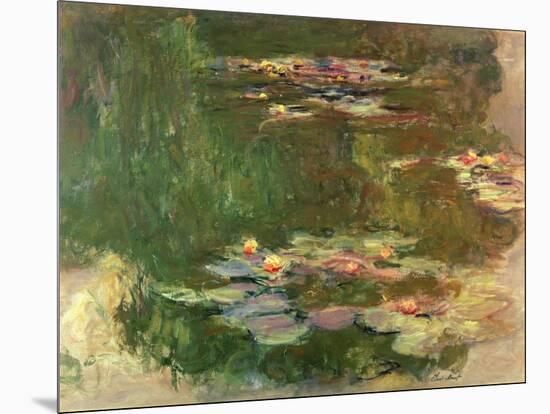 The Lily Pond, C.1917-Claude Monet-Mounted Giclee Print