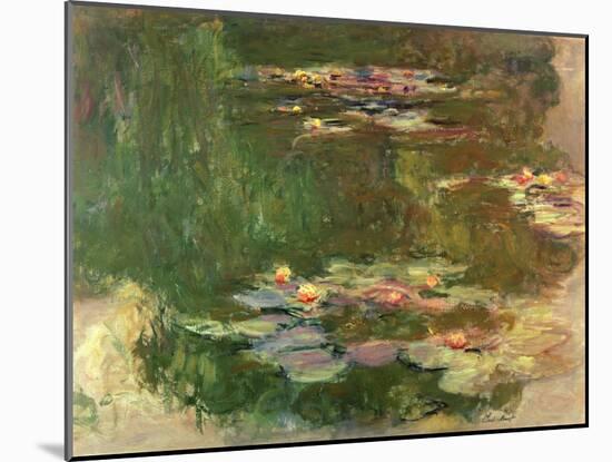 The Lily Pond, C.1917-Claude Monet-Mounted Giclee Print