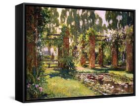 The Lily Pond-Colin Campbell-Framed Stretched Canvas