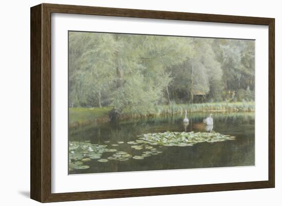 The Lily Pond-Edward R. Taylor-Framed Giclee Print